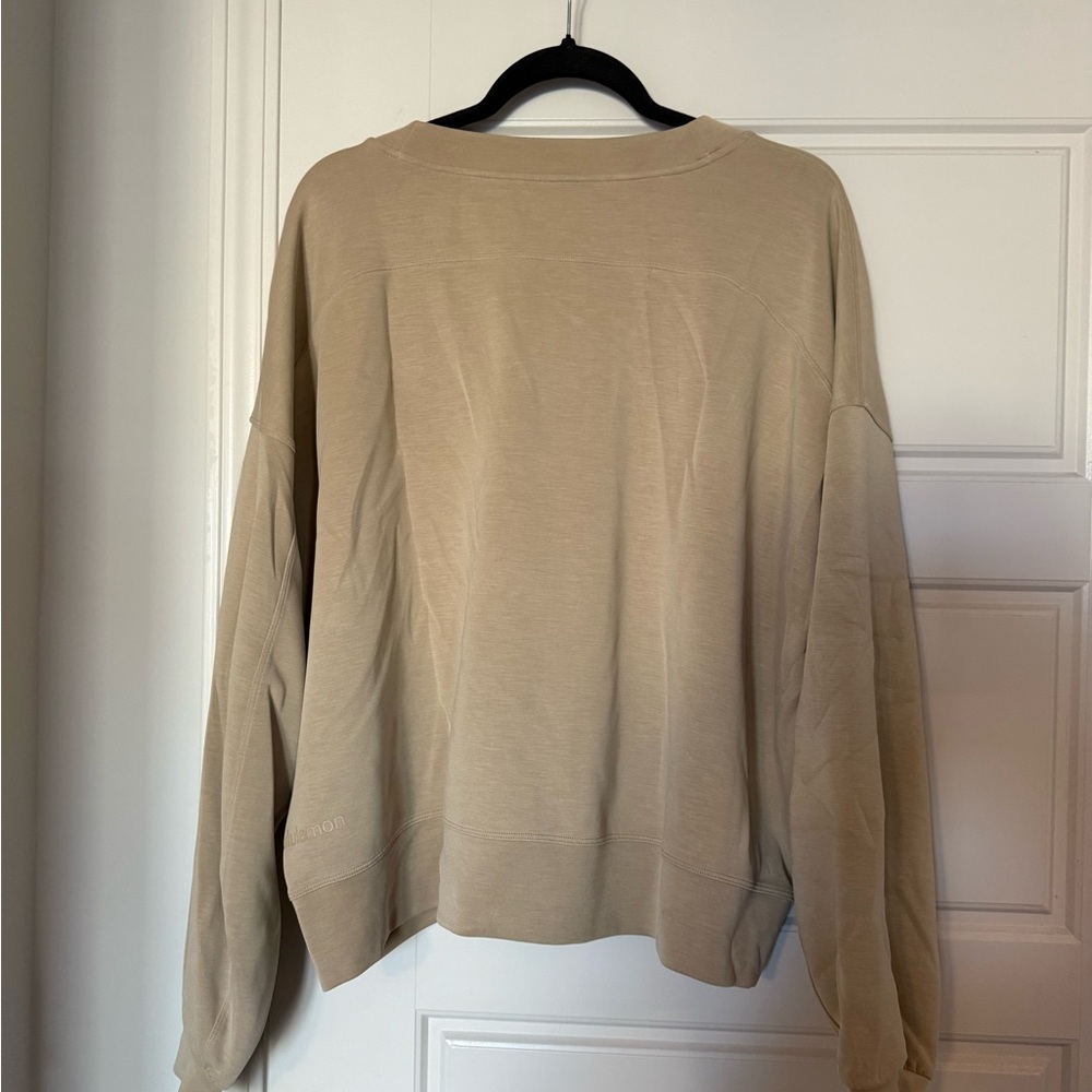 lululemon Tan cropped Sweatshirt - Picture 3 of 4